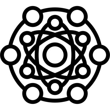 İzotop Düz Simgesi, Basit Tasarımlı Vektör Resimleri