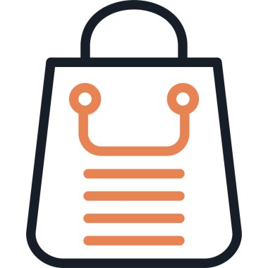 Alışveriş Torbası Satın Alma Simgesi, Basit Tasarımlı Vektör Resimleri