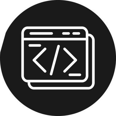 SEO Web Hattı Çemberi BG Simgesi, Basit Tasarımlı Vektör Resimleri