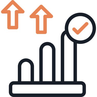 Ölçüm Satırını Geliştirme Simgesi, Basit Tasarımlı Vektör Resimleri