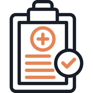 Hastanenin Taburcu Satırı Simgesi, Basit Tasarımlı Vektör Resimleri