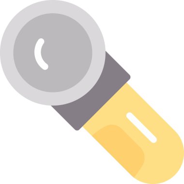 Açılı Öğütücü Düz Simgesi, Basit Tasarımlı Vektör İllüstrasyonu