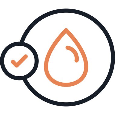 Hidrasyon Çizgisi Simgesi, Basit Tasarımlı Vektör Resimleri