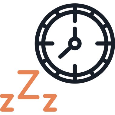 Günlük rutin Satır Simgesi, Basit Tasarımlı Vektör İllüzyonu