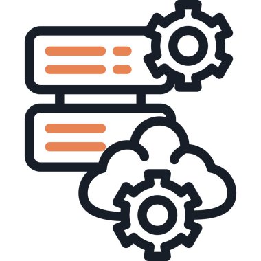 Kaynak Satırları Sunucu Simgesi, Basit Tasarımlı Vektör Resimleri