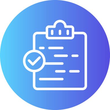 Takım Değerlendirme Çizgisi Gradyan Çemberi Simgesi, Basit Tasarımlı Vektör Resimleri