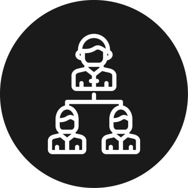 Liderlik Eğitim Hattı Çemberi BG Simgesi, Basit Tasarımlı Vektör Resimleri