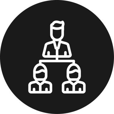 Liderlik Eğitim Hattı Çemberi BG Simgesi, Basit Tasarımlı Vektör Resimleri