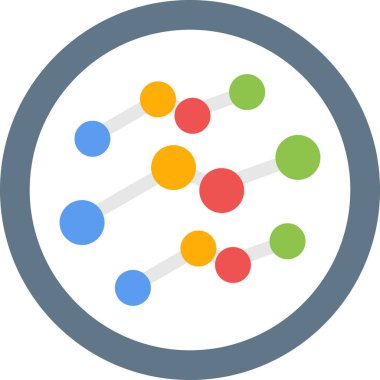 Sosyal Medya Sezgileri Düz Simge, Basit Tasarımlı Vektör İllüstrasyonu