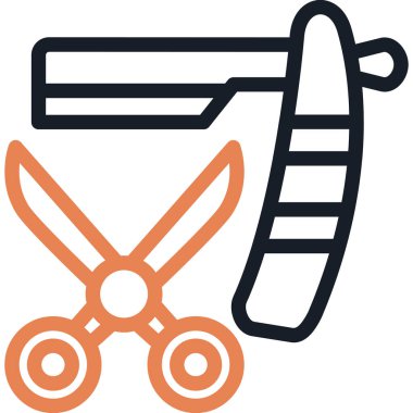 Saç Tıraşı Danışmanlık Hattı Basit Tasarımlı Vektör ResmiComment