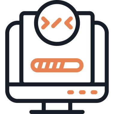 Yazılım Bakım Çizgisi Simgesi, Basit Tasarımlı Vektör Resimleri