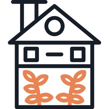 Ürün Depolama Çizgisi Simgesi, Basit Tasarımlı Vektör Resimleri