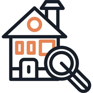 Gayrimenkul Değer Çizgisi Simgesi, Basit Tasarımlı Vektör Resimleri