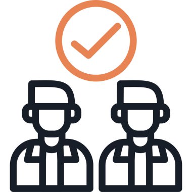 Takım Geliştirme Çizgisi Simgesi, Basit Tasarımlı Vektör Resimleri