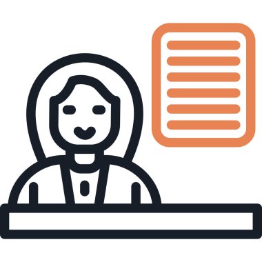 Öğretmenin Planlama Satırı Basit Tasarımlı Vektör İllüzyonu