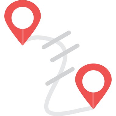 Konum Arama Düz Simgesi, Basit Tasarımlı Vektör Resimleri