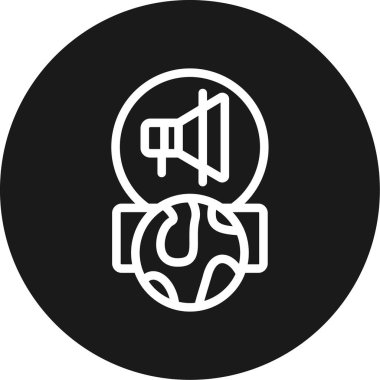 Haber bülteni Çemberi BG Simgesi, Basit Tasarımlı Vektör Resimleri