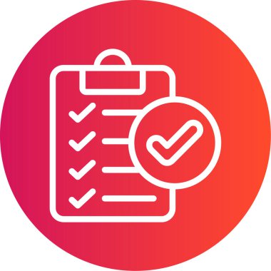 Satır Gradyan Çemberi Simgesi, Basit Tasarımlı Vektör Resimleri