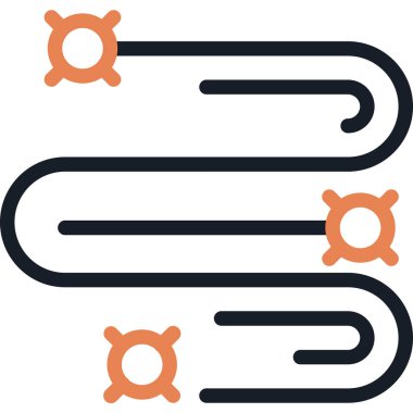 Yönlendirme Çizgisi Simgesi, Basit Tasarımlı Vektör Resimleri