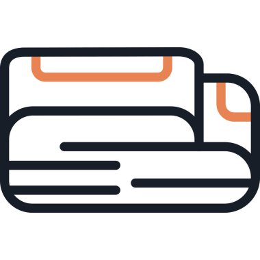 Battaniye Satırı Simgesi, Basit Tasarımlı Vektör Resimleri