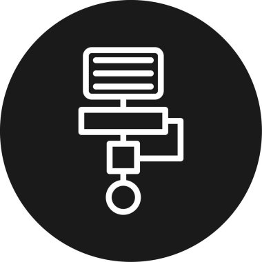 Kod Çalışma Çizgisi Çemberi BG Simgesi, Basit Tasarımlı Vektör Resimleri