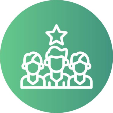 Benzersiz grup üyeleri vektör simgesi