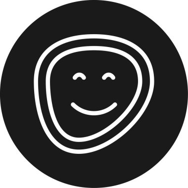 Gülümse. Web simgesi basit tasarım