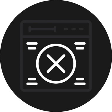 Tarayıcı pencere kullanıcı simgesi ana hat biçiminde