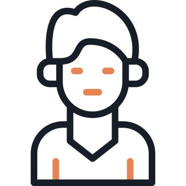 man simgesi vektör illüstrasyonu