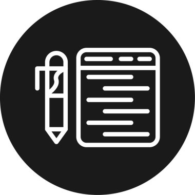 Belge simgesinin vektör illüstrasyonu