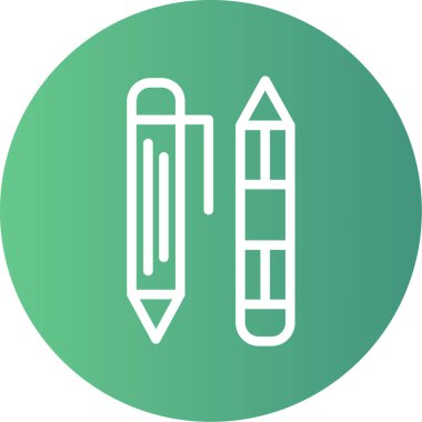 Kalem. Web simgesi basit illüstrasyon