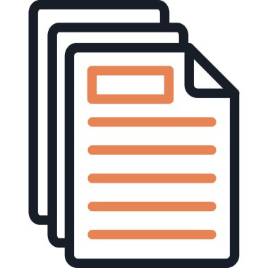 belge dosya simgesi ana hat biçiminde