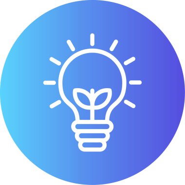 Ampul. Web simgesi basit illüstrasyon