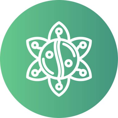 atom. Web simgesi basit illüstrasyon