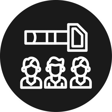 İnsan simgesinin vektör illüstrasyonu