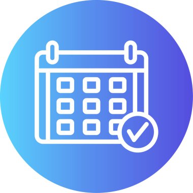 Takvim simgesi vektör illüstrasyonu