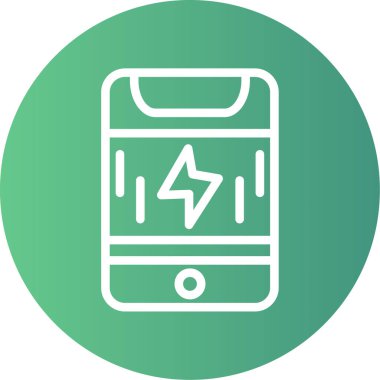 Cep telefonu bataryası. Web simgesi