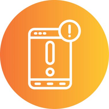 Akıllı telefon. Web simgesi basit illüstrasyon