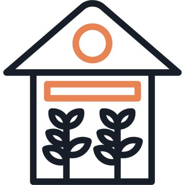 Bahçe ikonu vektör illüstrasyonu