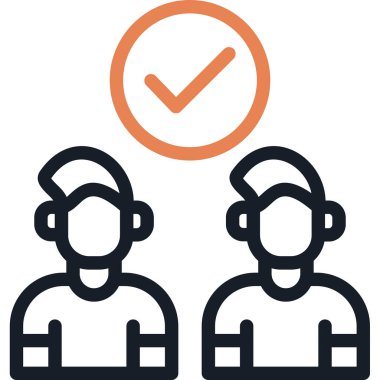 İnsan simgesinin vektör illüstrasyonu