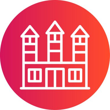 Mimari simgesi, vektör illüstrasyonu