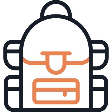 çanta çanta çanta simgesi ana hat biçiminde