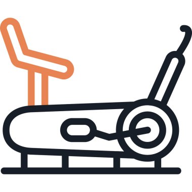 Bir bisiklet simgesinin vektör illüstrasyonu