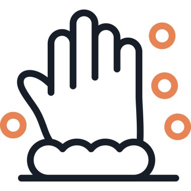 El hareketi simgesi ile doldurulmuş dış hat biçimi