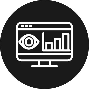 Seo simgesinin vektör illüstrasyonu