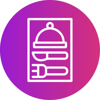 Gıda simgesinin vektör illüstrasyonu