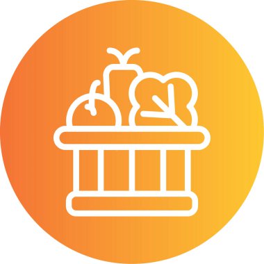 Gıda simgesinin vektör illüstrasyonu