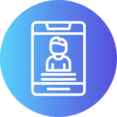 Vektör akıllı telefon simgesi illüstrasyonu