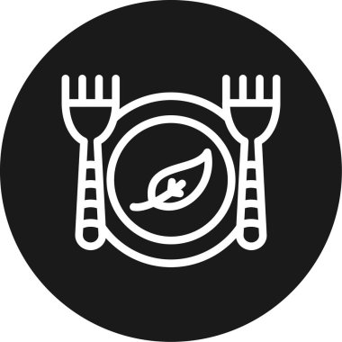 Gıda simgesinin vektör illüstrasyonu