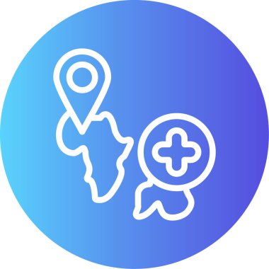 konum haritası vektör illüstrasyonu